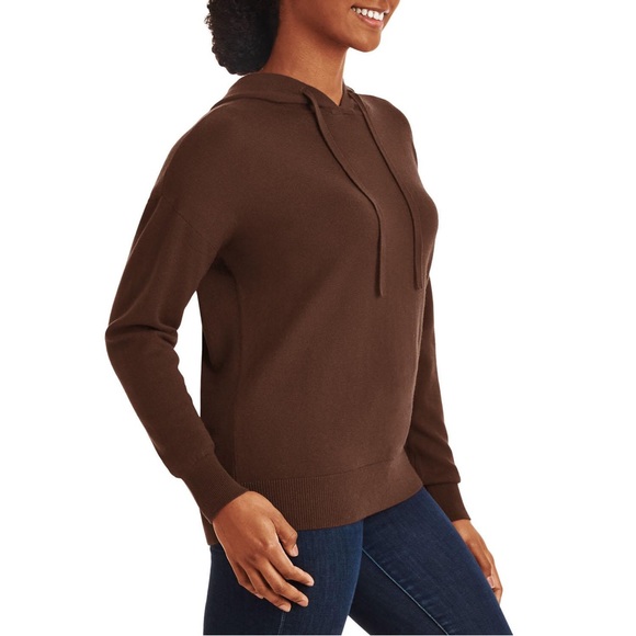 NWT New Member’s Mark Cashmere Blend Hoodie, color Brown, Various Sizes - Picture 1 of 6